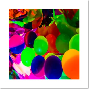 Neon Colorful Balls Posters and Art